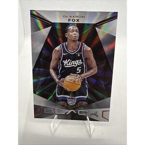 2023-24 Panini Black De'Aaron Fox #49 Copper 5/35 Jersey Match Sacramento Kings